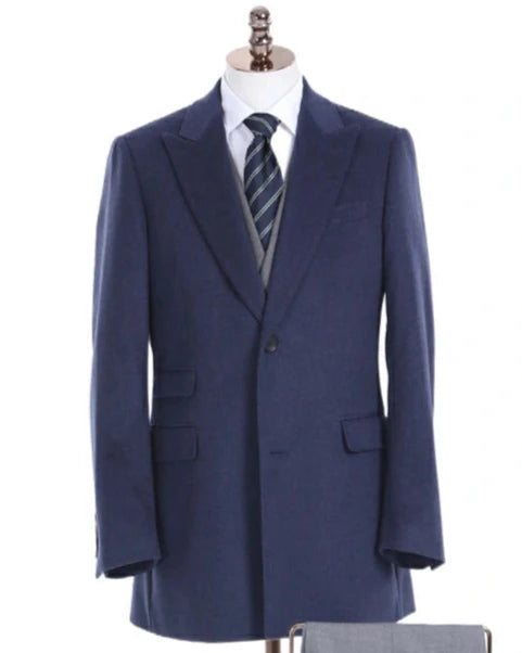 Blue Cashmere Coat