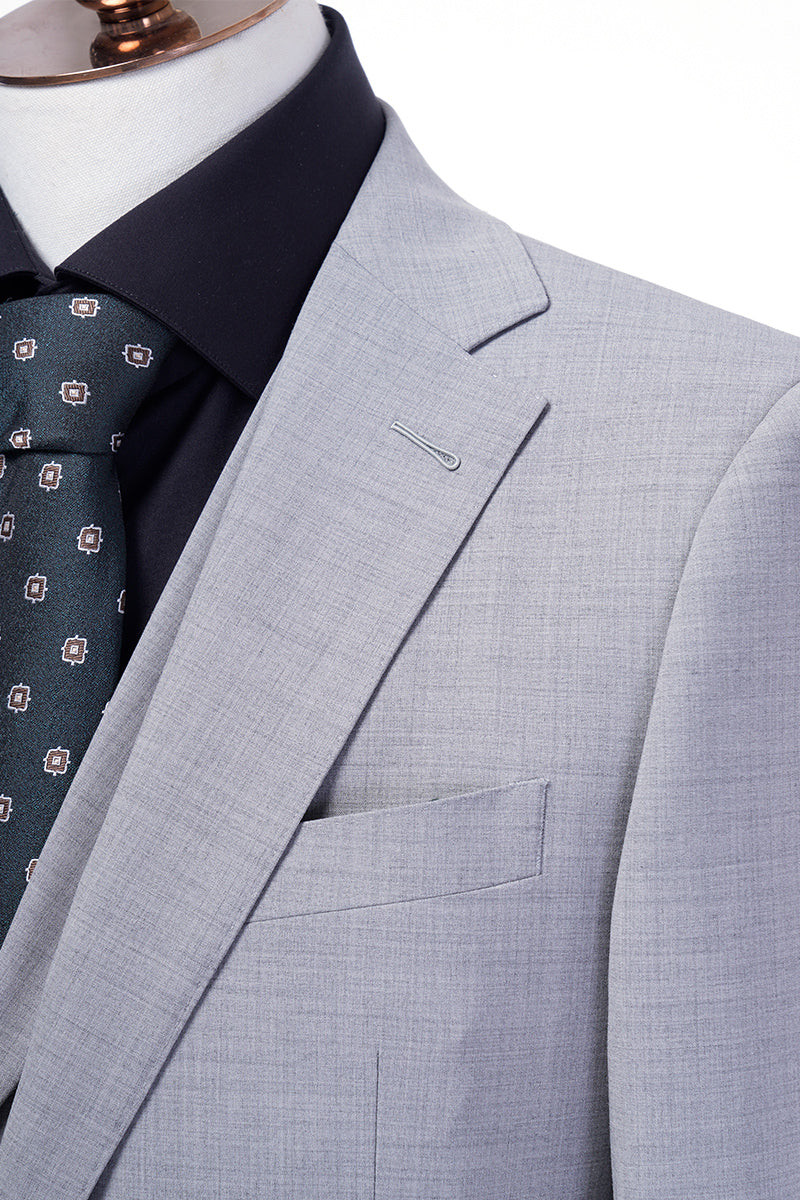 Light Gray Three-Piece Suit