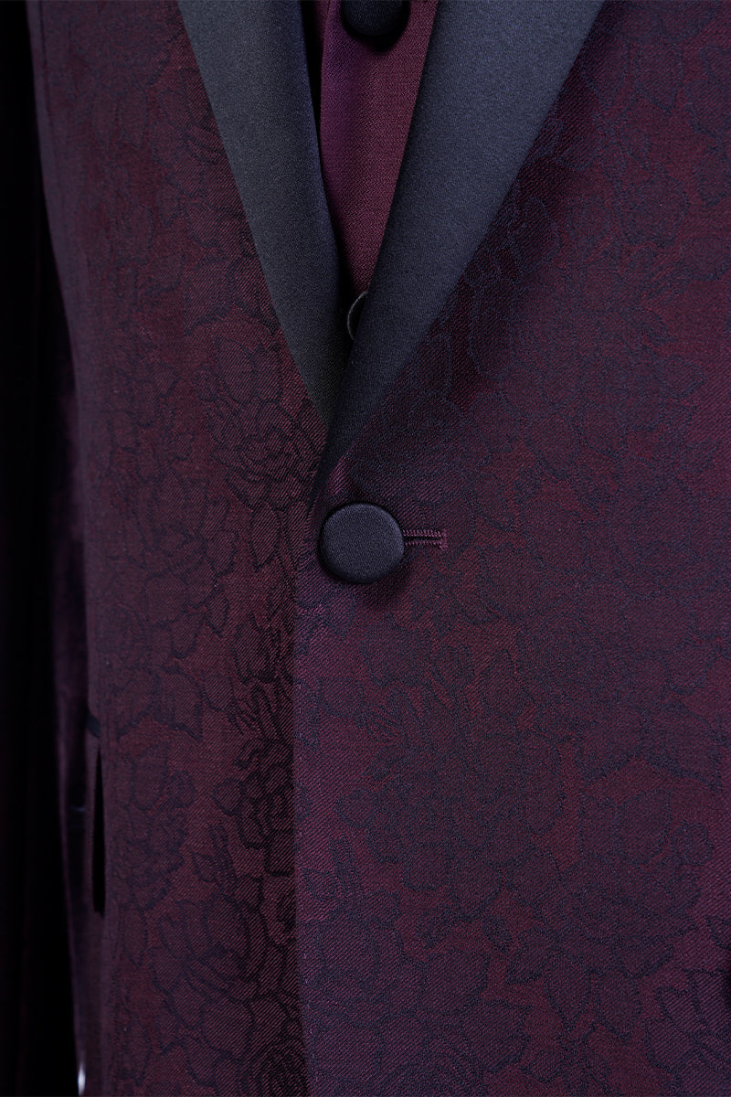 Maroon Tuxedo Jacket