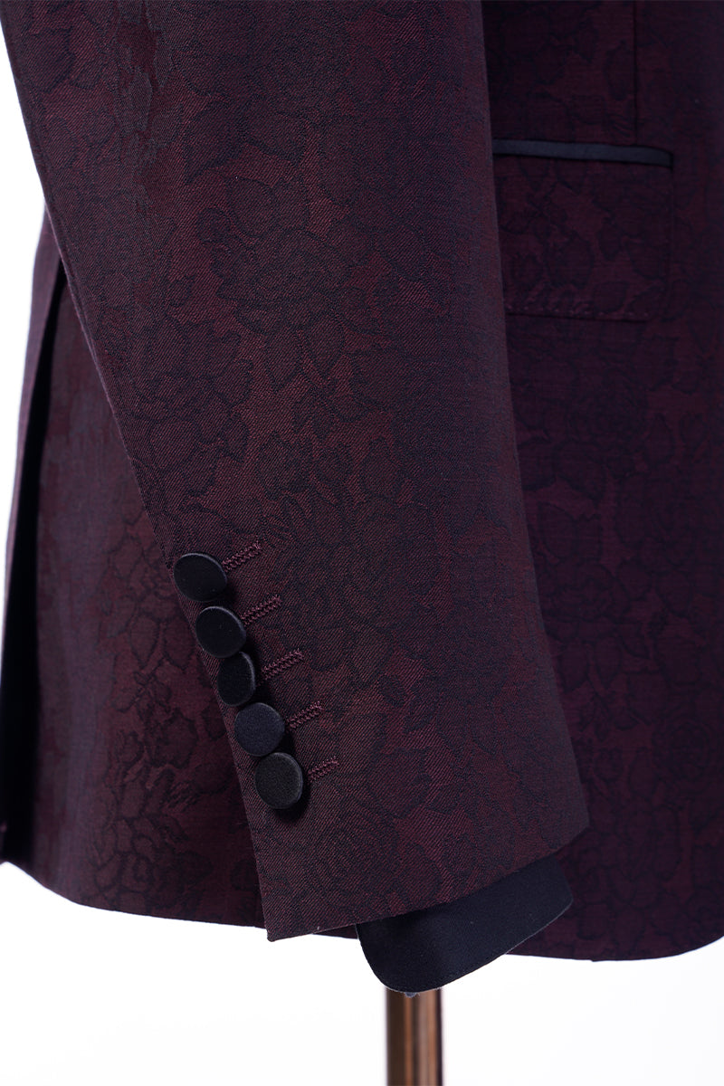 Maroon Tuxedo Jacket